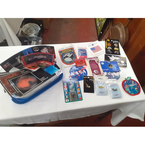 250 - Selection of Johnson Space Centre Memorabilia, Pin Badges etc.