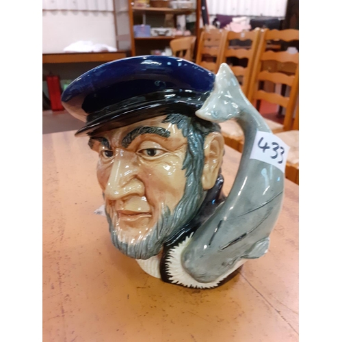 433 - Royal Doulton Large Capt Ahab Character Jug D 6500.