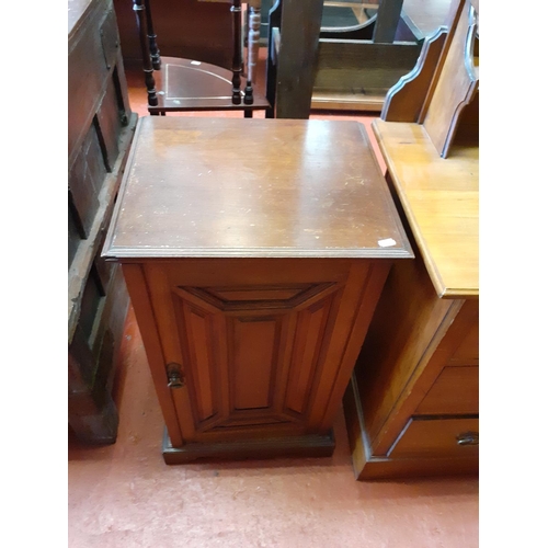 618 - Mahogany Single Door Pot Cupboard.