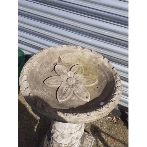 629 - Large Concrete Bird Bath - Approx 30