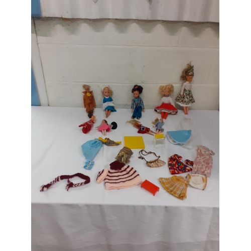 25 - Selection of Retro Dolls & Accessories.