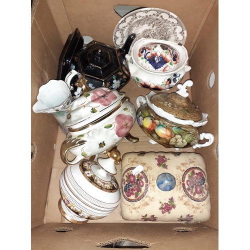 39 - Selection of Assorted Lidded Tureens, Teapot & Jug.