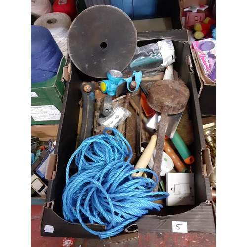 5 - Box of Assorted Tools etc.