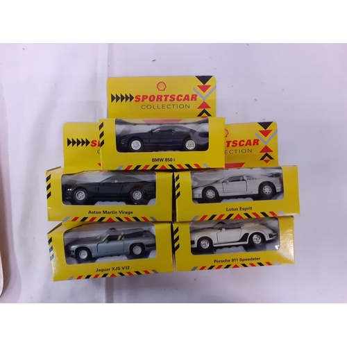 177 - Boxed Shell Sportscar Collection Porsche 911 Speedster, Jaguar XJS V12, BMW 850i, Lotus Esprit & Ast... 