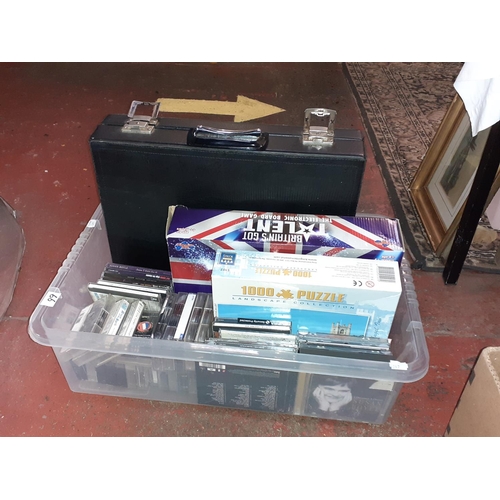 105 - Box to Include CD's, Britain's Got Talent Game, Jigsaw Puzzle etc.