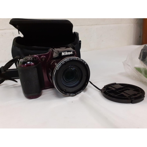 190 - Nikon Coolpix L820 Camera & Accessories.