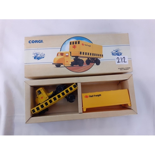 212 - Boxed Corgi Commercials Scammell Scarab Rail Freight no 97910.