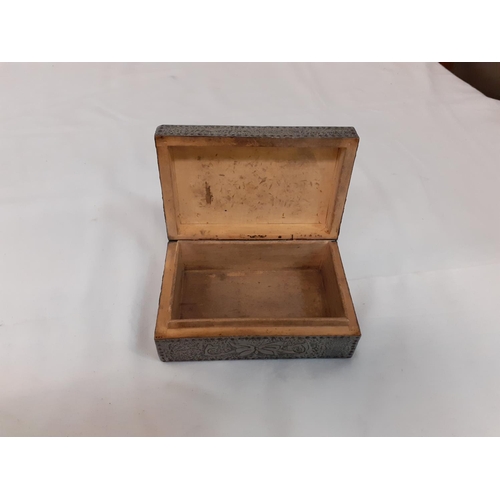 241 - Pewter Arts & Crafts Jewellery Box.