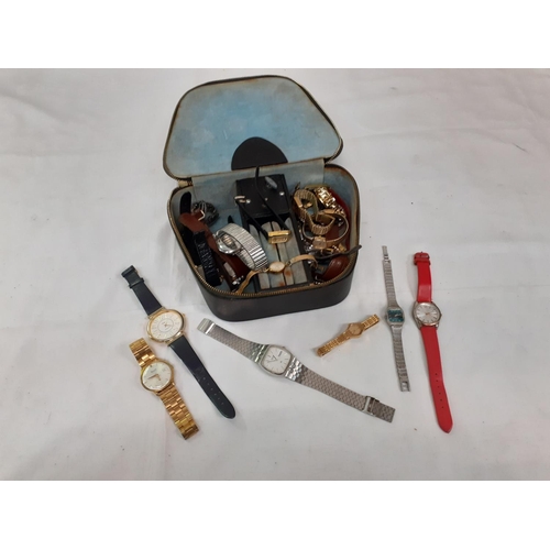 251 - Vanity Case & Large Selection of Watches including 