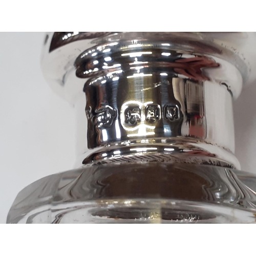 413 - George V Hallmark Silver Mounted Dressing Table Jar London 1916.