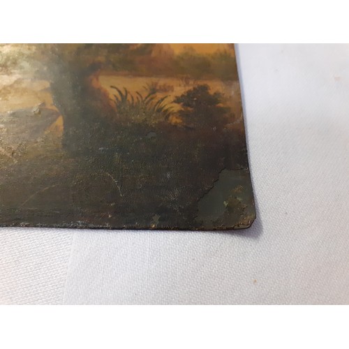 237 - Oil Painting on Metal Plate.