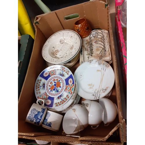 49 - Box of China to Include Part Tea Set etc.