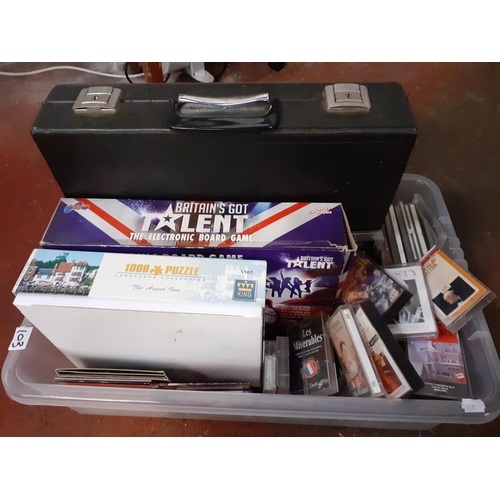 103 - Box to Include CD's, Britain's Got Talent Game, Jigsaw Puzzle etc.