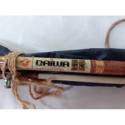 142 - Daiwa 6ft Fishing Rod & Case.