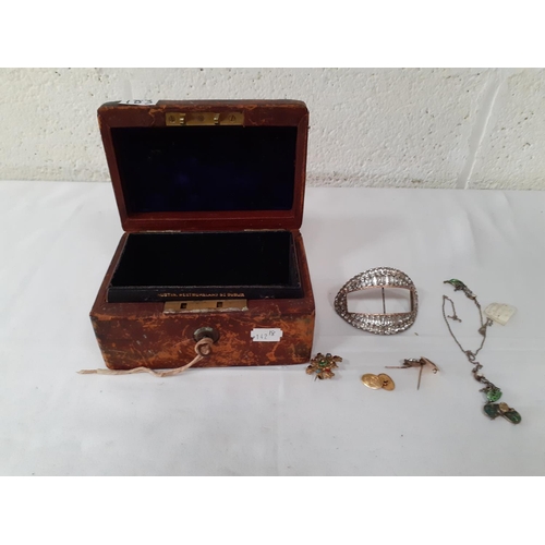 183 - Vintage Box & Quantity of Costume Jewellery etc.