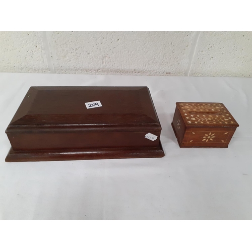 209 - Two Wooden Boxes.