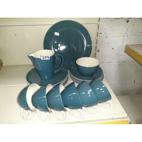 257 - 20 Piece Poole Pottery Tea Set.