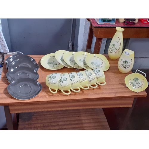 322 - A Carltonware Australian Design Tea Set & Matching Other Items.