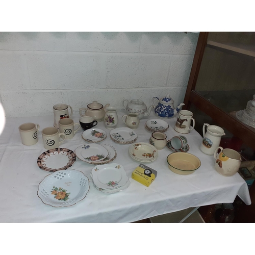 50 - Box to Include Various Side Plates, Mugs, Teapots etc.