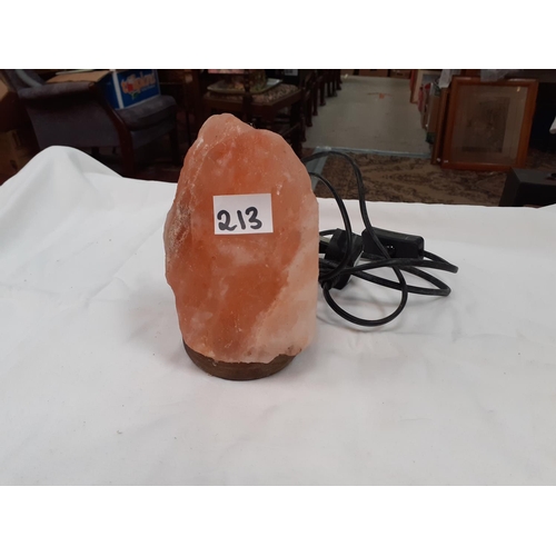 213 - Rock Salt Lamp.