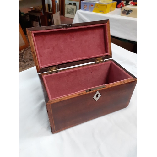 228 - Inlaid Oak Box.