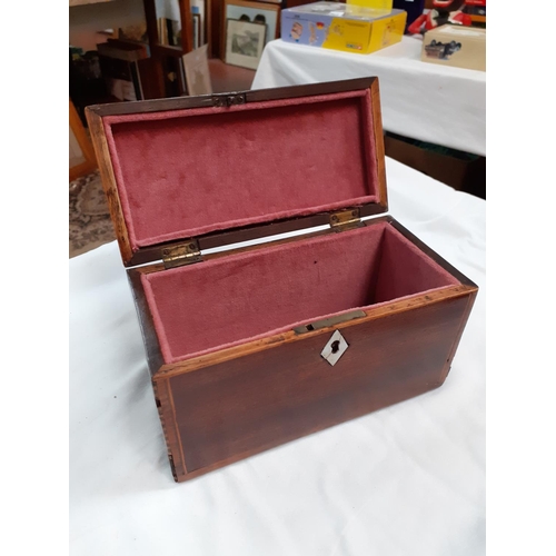 228 - Inlaid Oak Box.