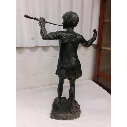 408 - 3ft Tall Spelter Statue of Sir George Framptons' Peter Pan.