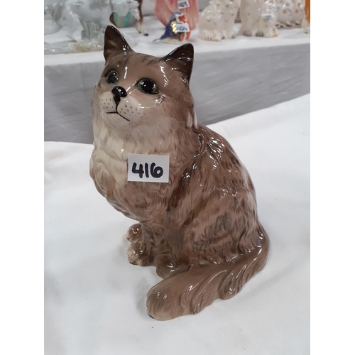 416 - Large Beswick Persian Cat Model 1867.