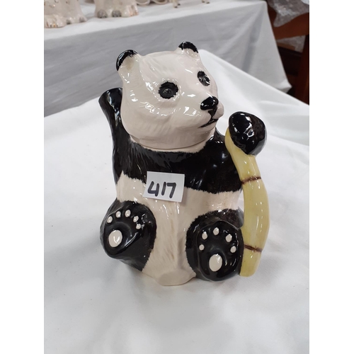 417 - Beswick Panda Teapot.