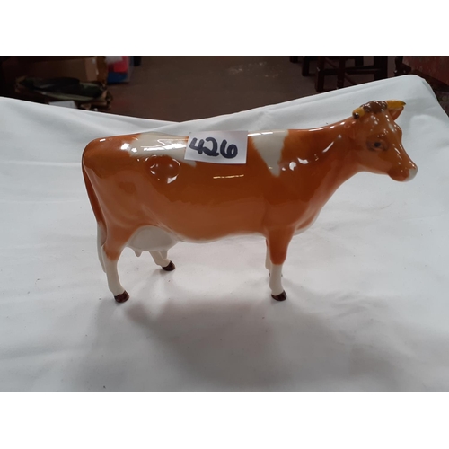 426 - Beswick Guernsey Cow First Version 1248A c.1952-1953 - chip to end of one horn