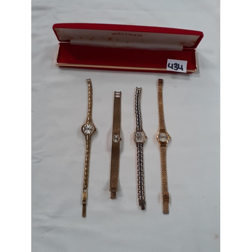 434 - Four Ladies Watches - 