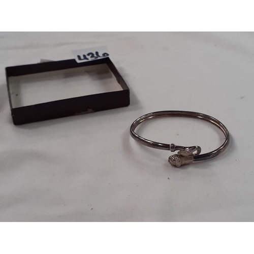 436 - 925 Silver Snake Bangle.