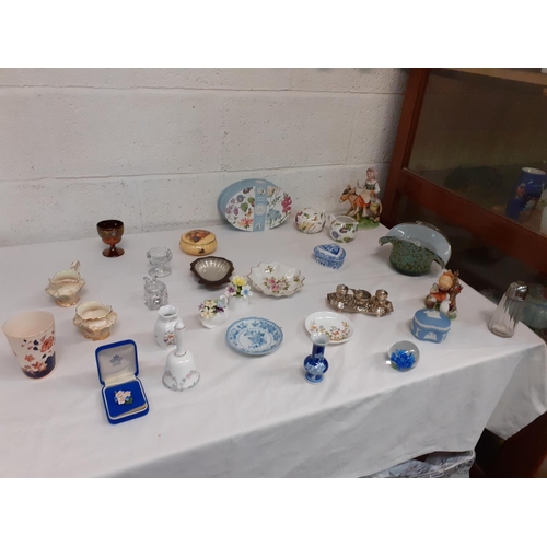 50 - Box to Include Figures, Glass Ware, Aynsley etc.