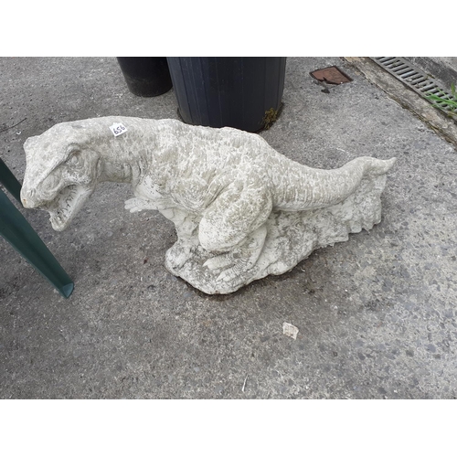 656 - Concrete T-Rex Figure - approx 3ft nose to tail.