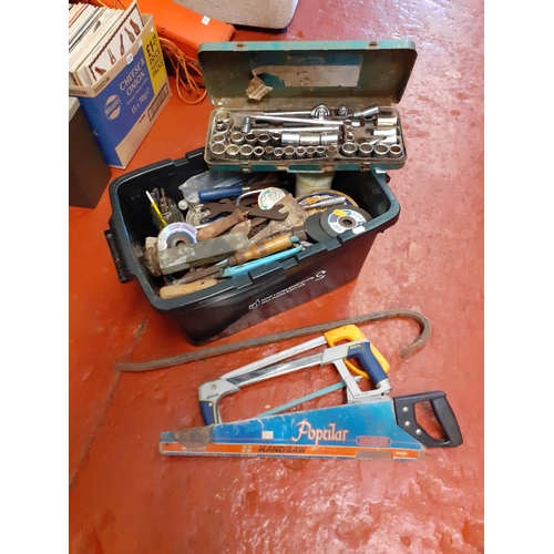 127 - Large Quantity of Tools, Saws, Crowbar etc.