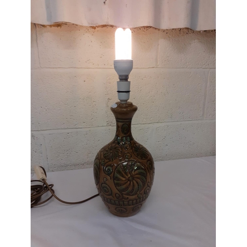 139 - West German Style Pottery Table Lamp Base.