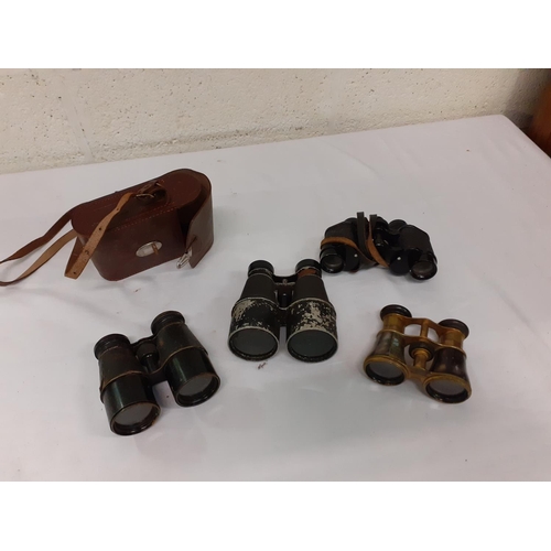 188 - Four Pairs of Vintage Field Binoculars.