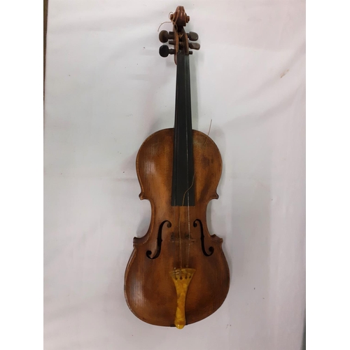 206 - 'Copy of Jacobus Stainer' German Vintage Violin in Case with Bow.