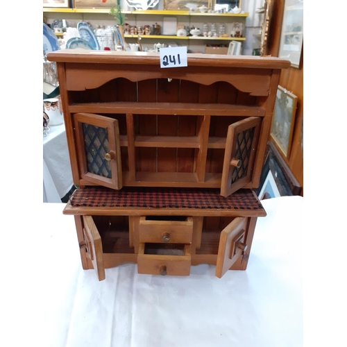 241 - Miniature Wall Hanging Dresser.