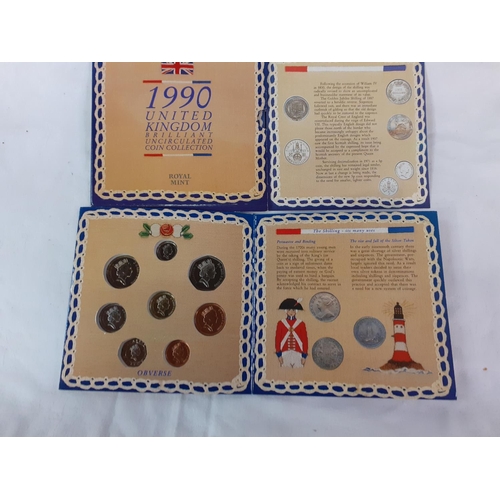 430 - Royal Mint United Kingdom Brilliant Uncirculated Coin Collection 1990.