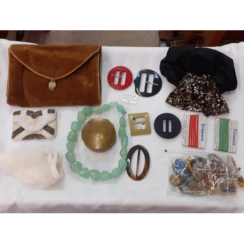 253 - Selection of Costume Jewellery to Include Necklaces along with Beaded Purse, Clutch Bag etc.