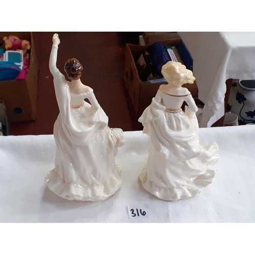 316 - Two Royal Doulton Figures - 