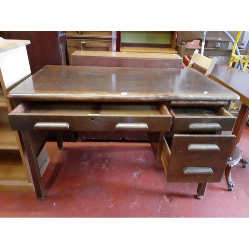 568 - Four Drawer, Solid Oak 1950's 