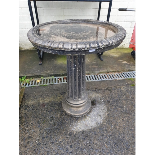 641 - Concrete Column Based Bird Bath - 22