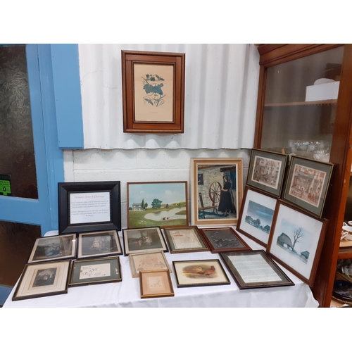 68 - Box of Assorted Framed Pictures, Prints, Sketches etc.