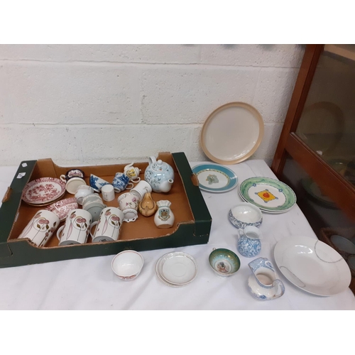 69 - Box of China to Include Miniature Mugs, Teapots, Cups & Saucers etc.