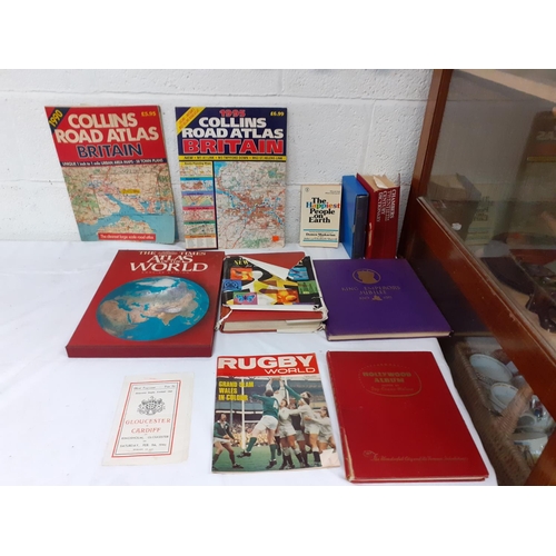 75 - Box to Include Maps, Rugby Programme, 