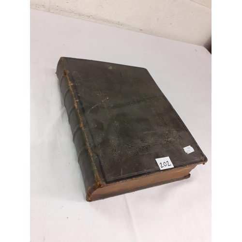 202 - A Large Vintage Welsh Bible Provenance to 'Ystralavera'.