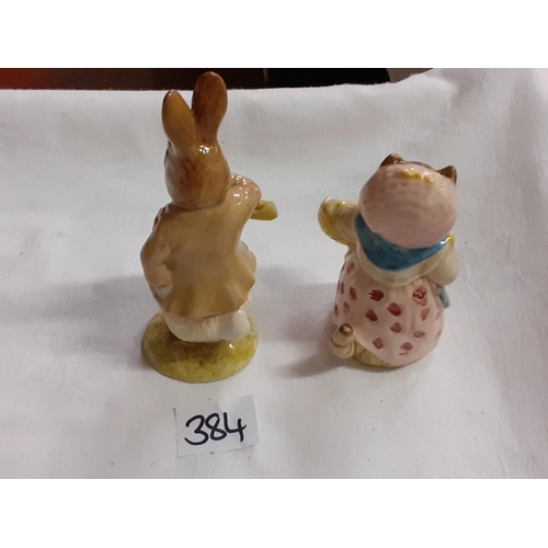 384 - Two Royal Albert Beatrix Potter Figures - 