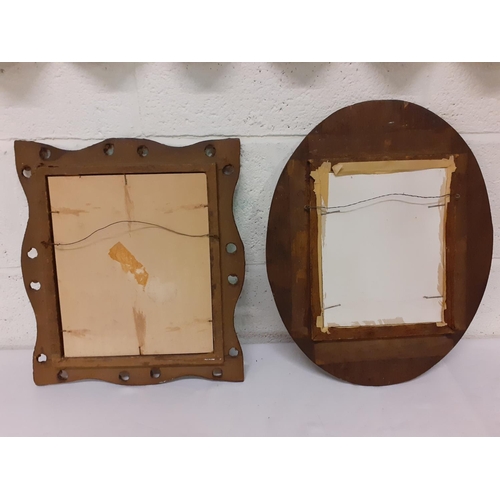 482 - Two Very Old Ornate Wooden Frames. One 14.5'